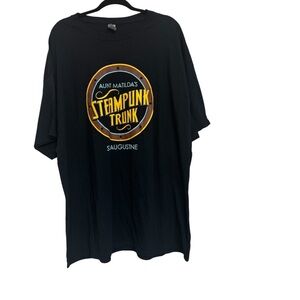 Aunt Matilda’s Black Steampunk St Augustine Graphic T-Shirt